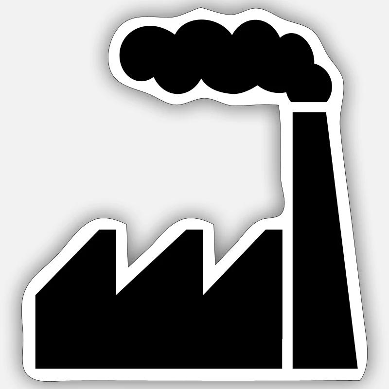 Fabrik Sticker Größe S (10 x 10 cm)