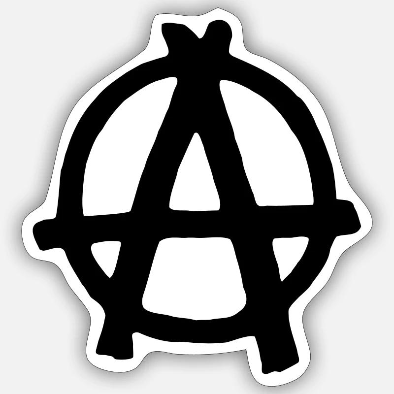 Anarchy - Sticker size S (10 x 10 cm) - white matte