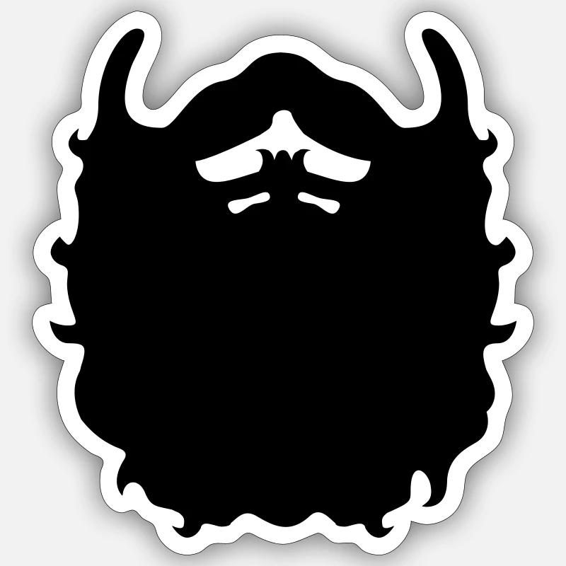 barbe Sticker taille S (10 x 10 cm)