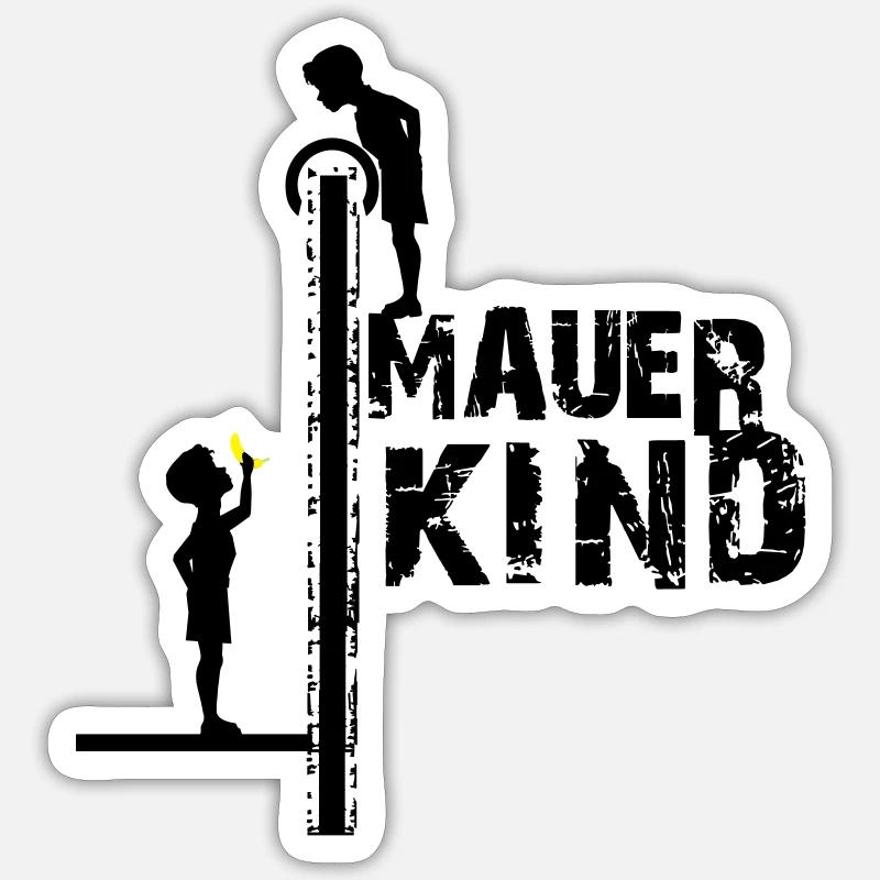 Berliner Mauerkind - BERLIN, BERLIN - Sticker Größe S (10 x 10 cm) - Mattweiß