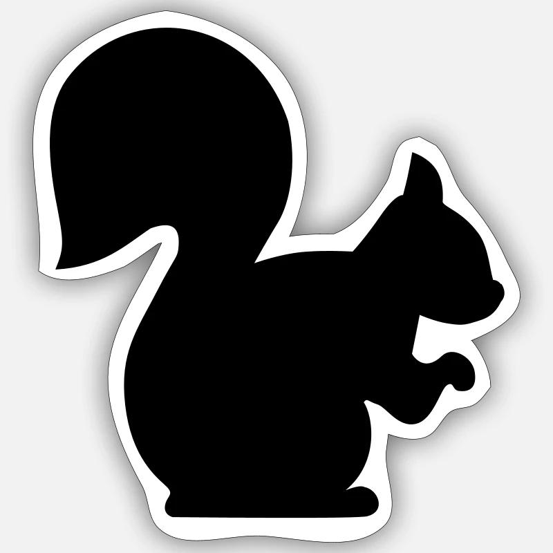 Squirrel Sticker size S (10 x 10 cm)