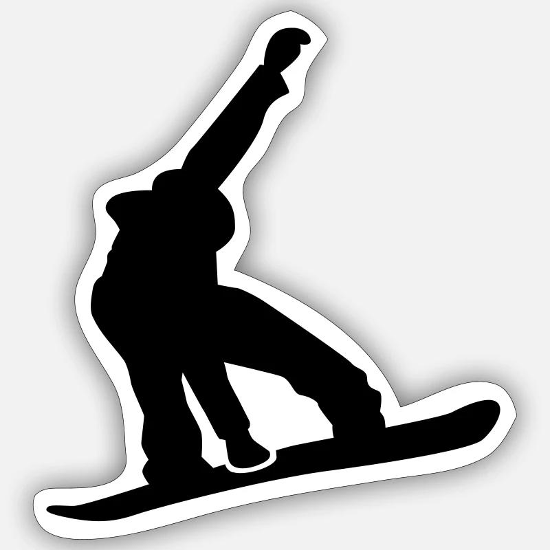Snowboard Sticker taille S (10 x 10 cm)
