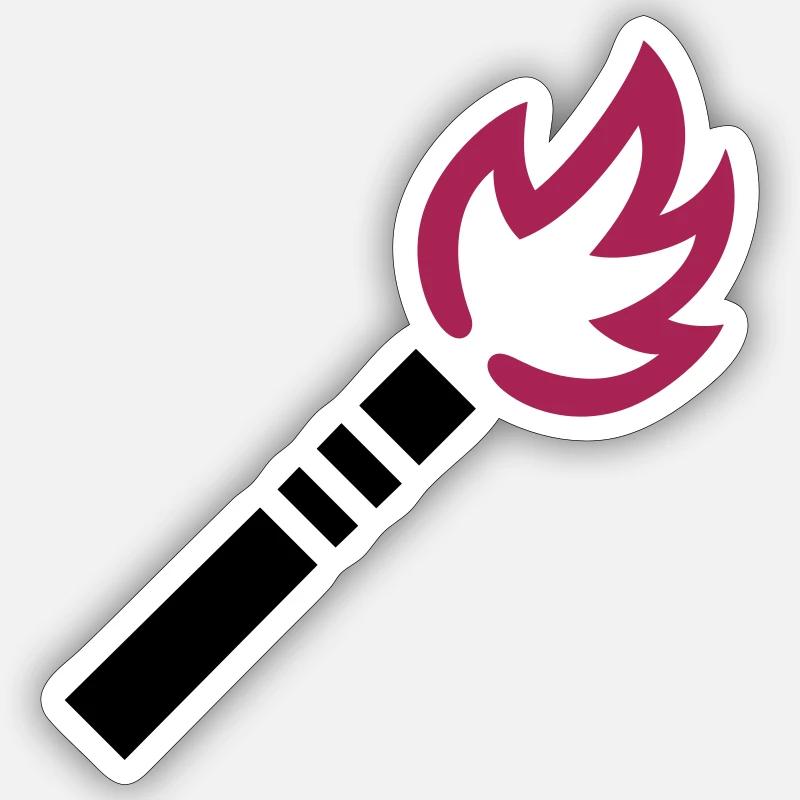 Fireworks - Sticker size S (10 x 10 cm) - white matte