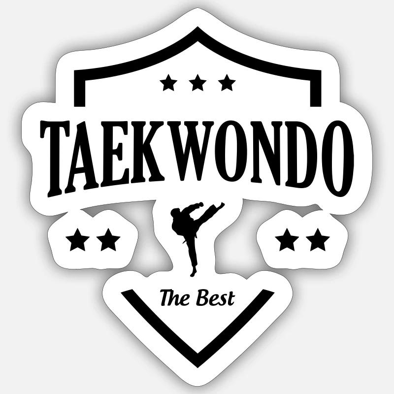 Taekwondo / Tae-Kwon-Do / Taekwon-Do / Kampfkünste Sticker Größe S (10 x 10 cm)