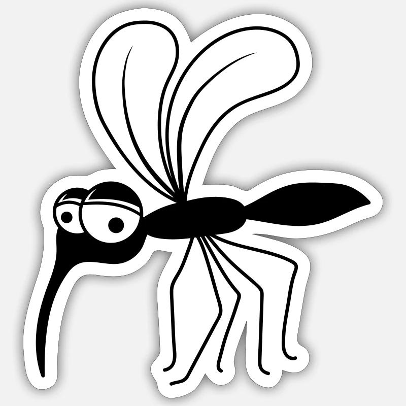 stechmuecke fly insect-throwing fly bloodsucker Sticker size S (10 x 10 cm)