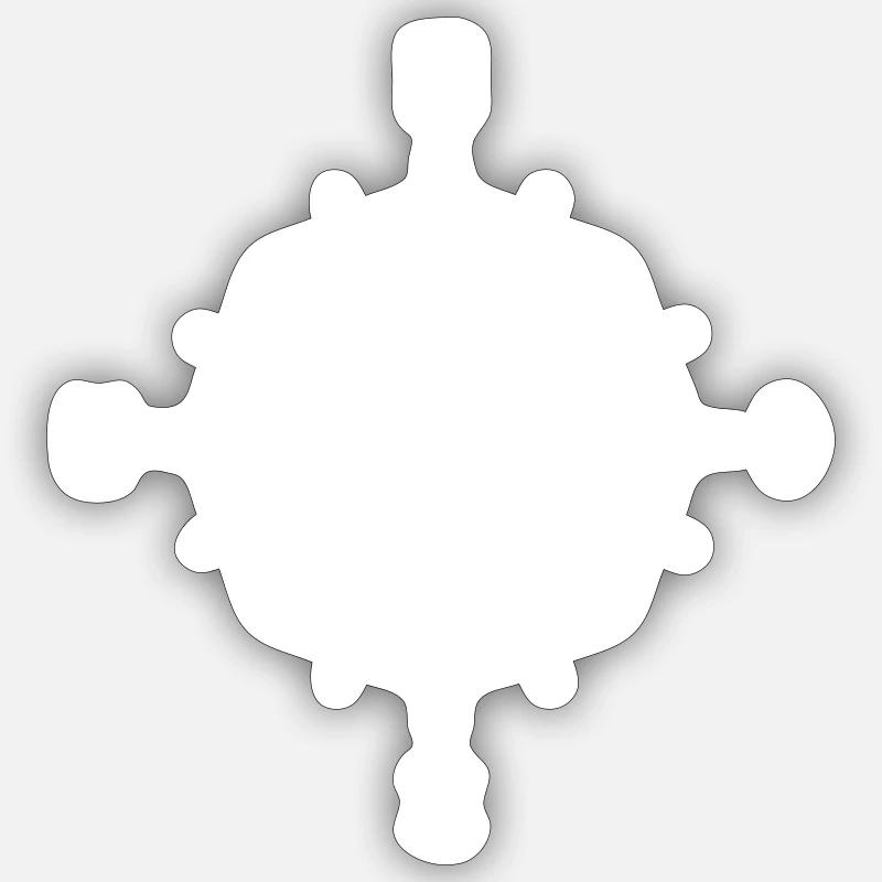 Kompass Sticker Größe S (10 x 10 cm)