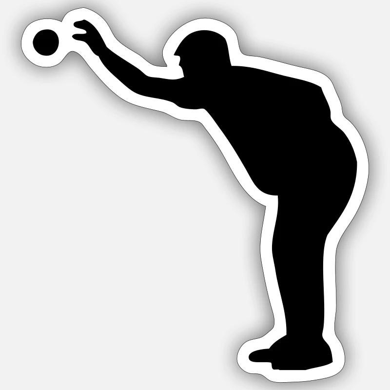 Boule - Sticker Größe S (10 x 10 cm) - Mattweiß