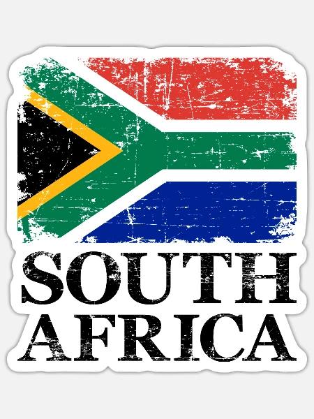 South Africa - Sticker size S (10 x 10 cm) - white matte