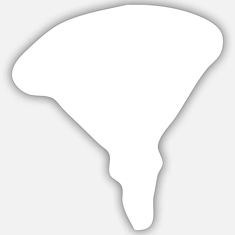 parachute - Sticker size S (10 x 10 cm) - white matte