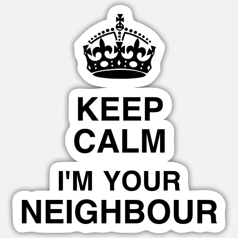 prossimo / quartiere / casa / città Sticker formato S (10 x 10 cm)