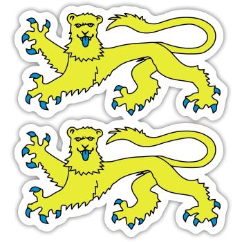 Normandie / Normand / Normande / France/ Normandy - Sticker size S (10 x 10 cm) - white matte - Front