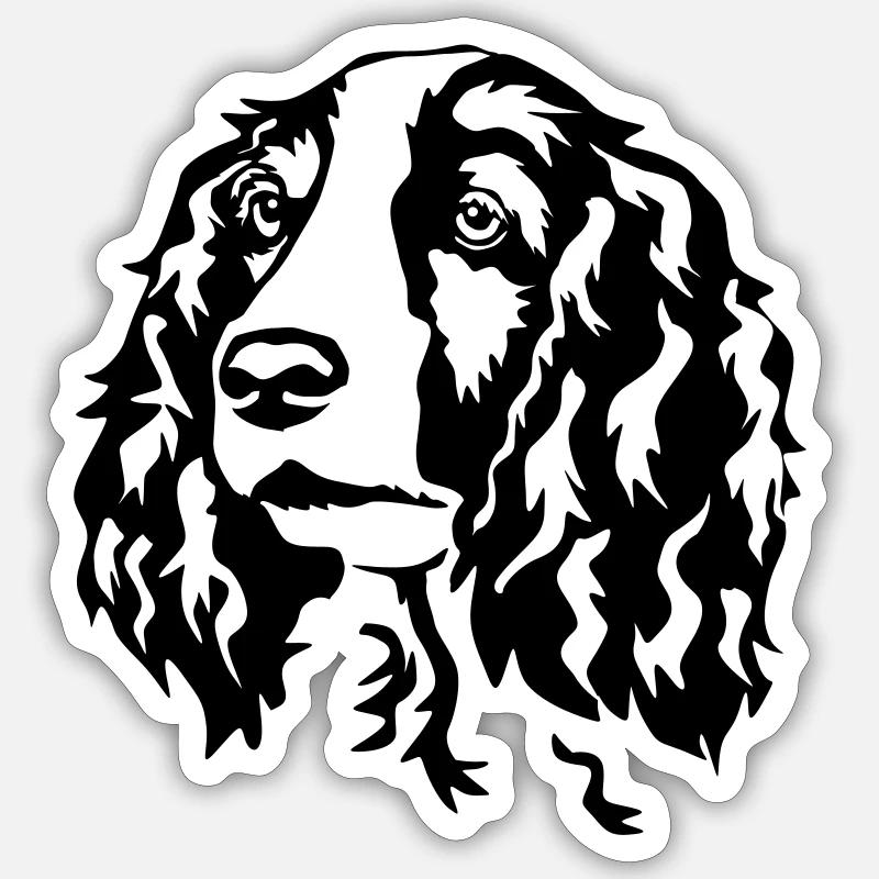 Welsh Springer Spaniel head Sticker size S (10 x 10 cm)