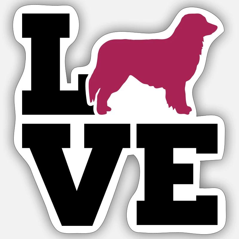Australian Shepherd - Sticker size S (10 x 10 cm) - white matte