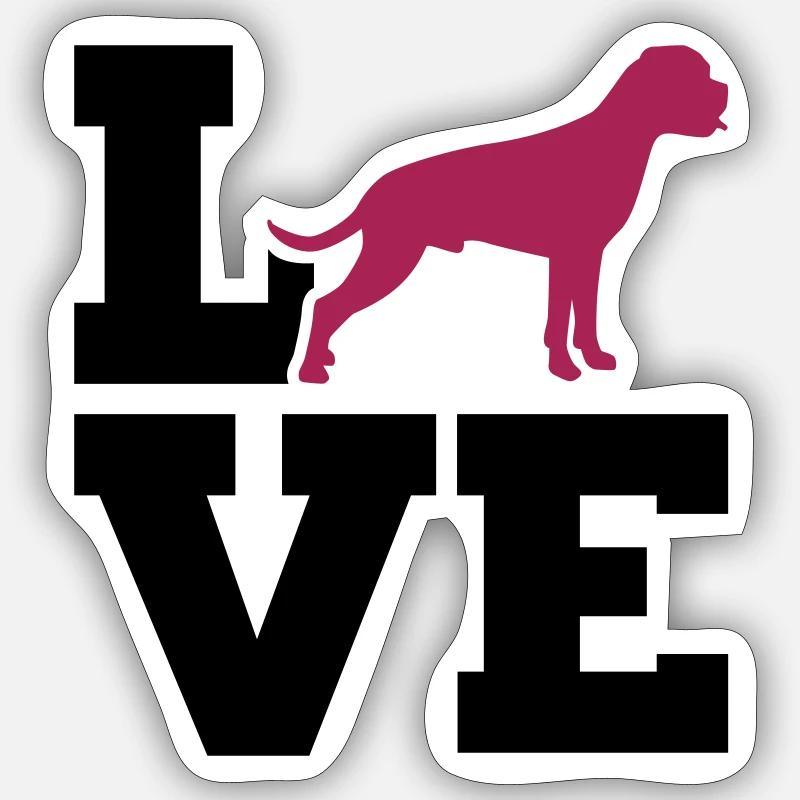 Boxer - Sticker taille S (10 x 10 cm) - blanc mat