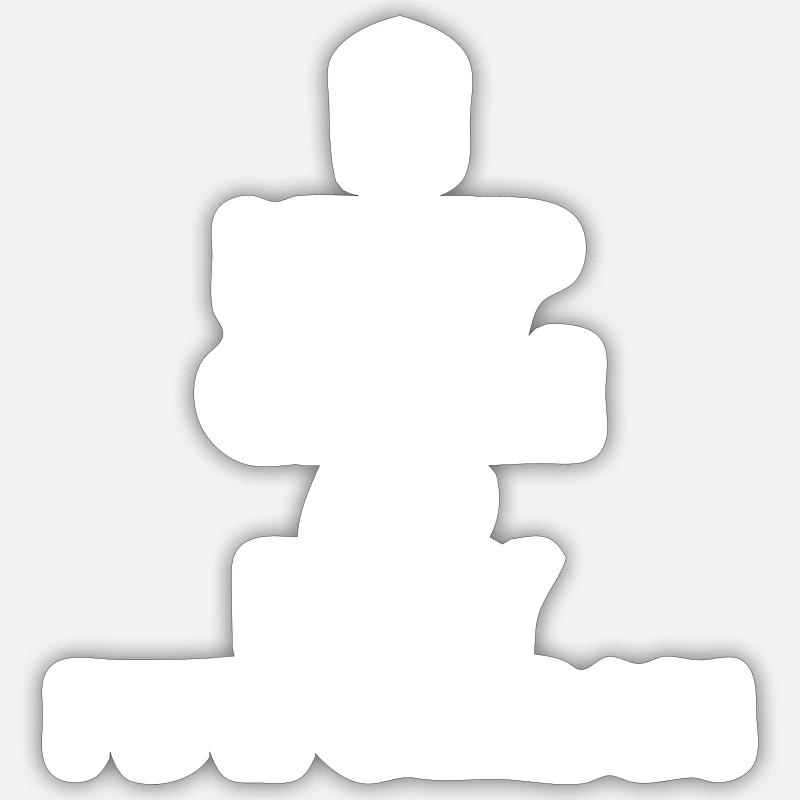Orgue - Sticker taille S (10 x 10 cm) - blanc mat
