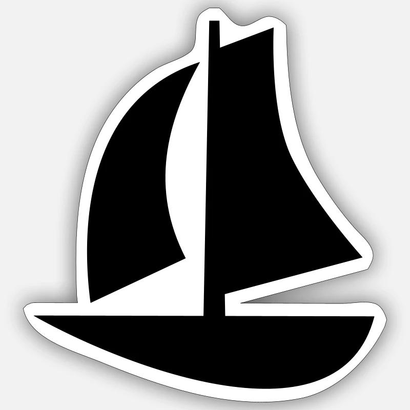 sailing Sticker size S (10 x 10 cm)