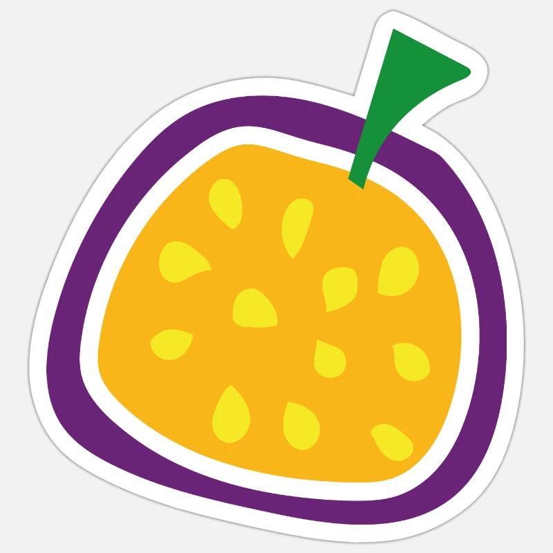 Passion fruit passion fruit - Sticker size S (10 x 10 cm) - white matte