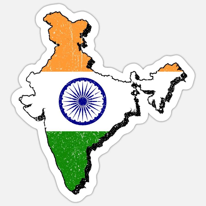 Inde Sticker taille S (10 x 10 cm)