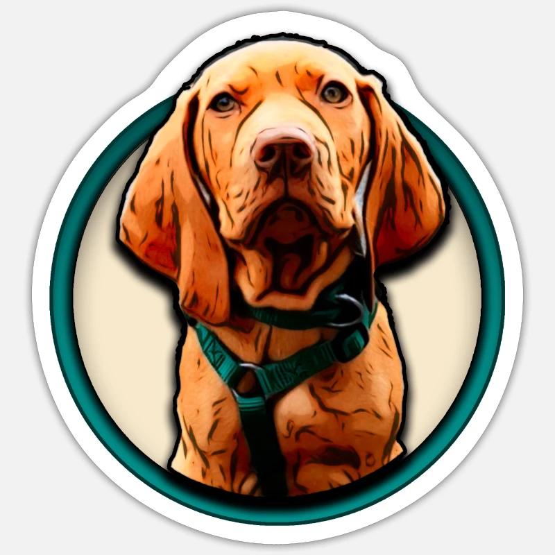 Vizsla - Sticker size S (10 x 10 cm) - white matte
