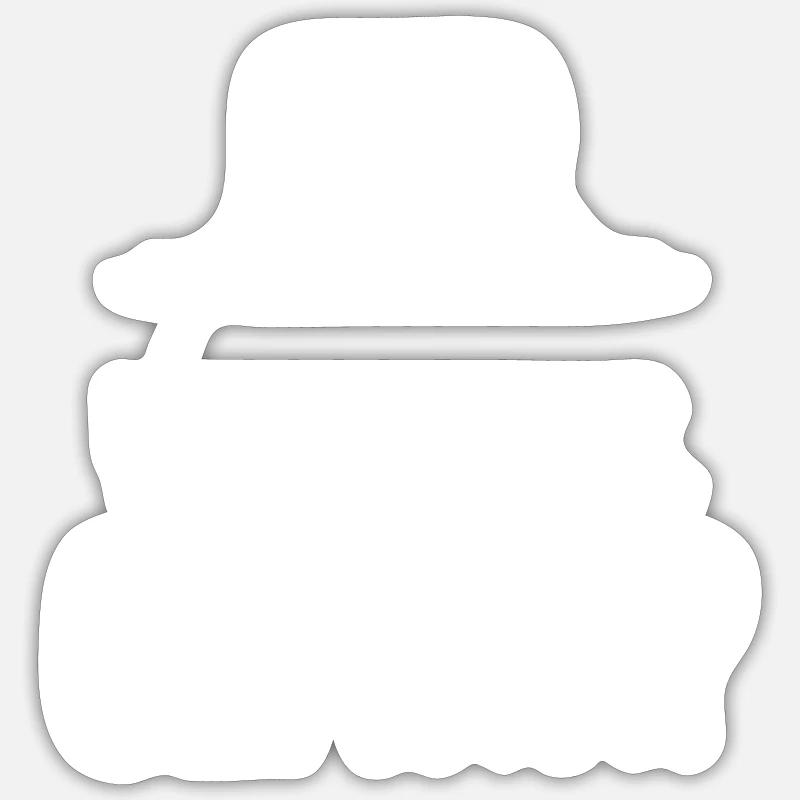 Du ernsthafter Clark - Sticker Größe S (10 x 10 cm) - Mattweiß
