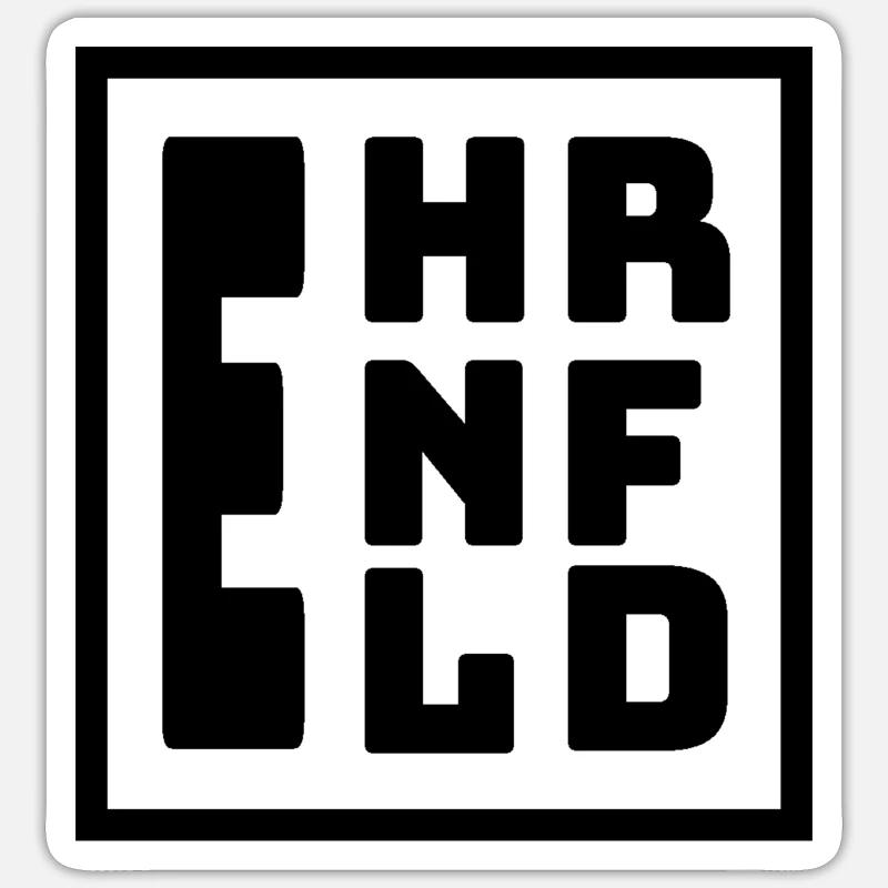 Ehrenfeld mit großem E Sticker Größe S (10 x 10 cm)