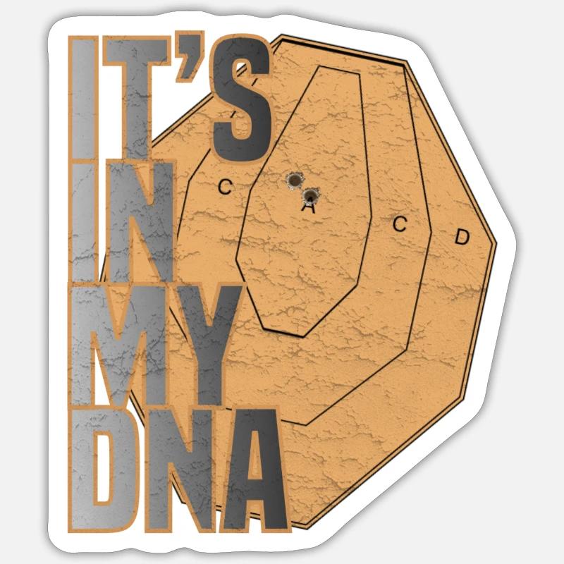 IPSC - C'est dans mon ADN Sticker taille S (10 x 10 cm)