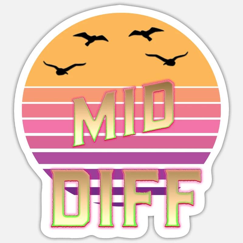 Mid,Supp,Adc,Top,Jgl,Jg Diff,Difference Legends Sticker Größe S (10 x 10 cm)