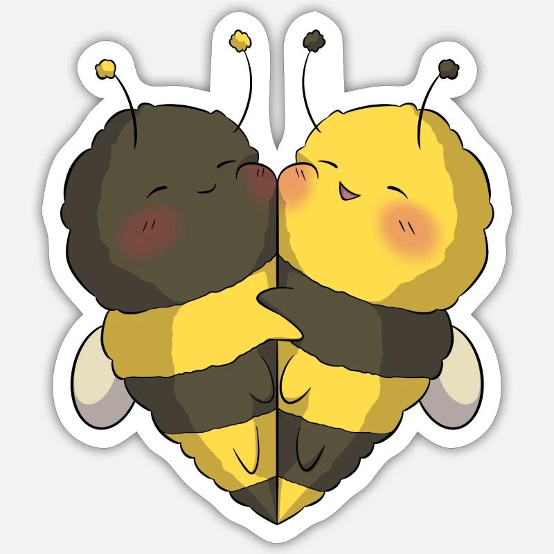 Bienchen-Liebe Sticker Größe S (10 x 10 cm)