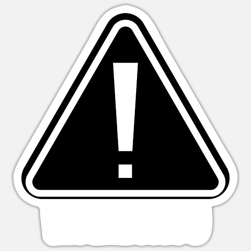 Warning Sticker size S (10 x 10 cm)