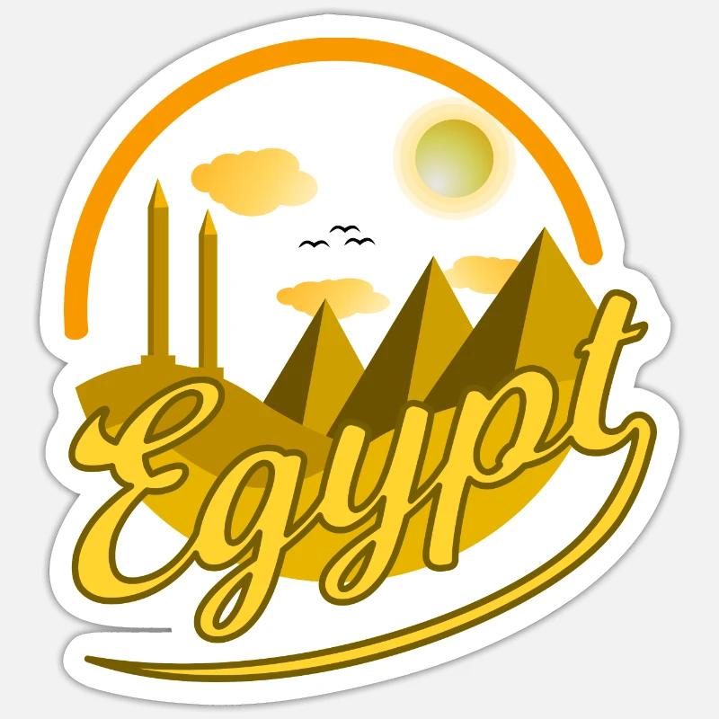 Egypt Egypte Obélisque pyramides idée cadeau du Caire Sticker taille S (10 x 10 cm)