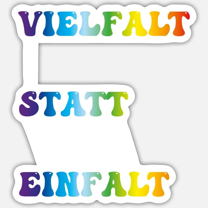 diversity Sticker size S (10 x 10 cm)