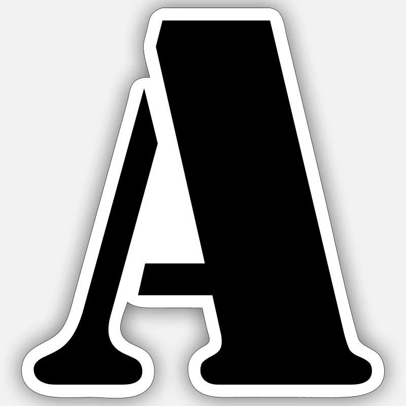 point a) - Sticker taille S (10 x 10 cm) - blanc mat