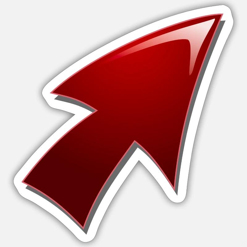 arrow Sticker size S (10 x 10 cm)