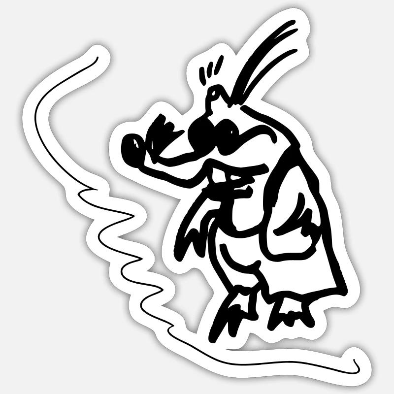 Maulwurf Sticker Größe S (10 x 10 cm)