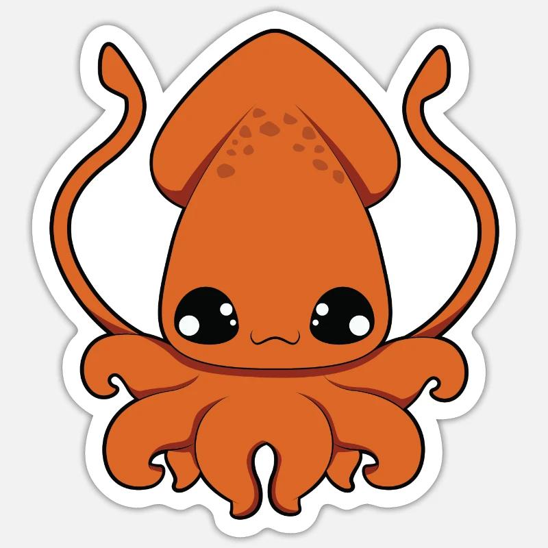 squid Sticker size S (10 x 10 cm)