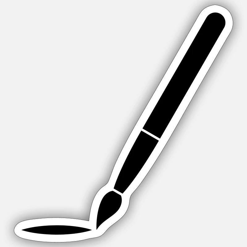 Brush Sticker size S (10 x 10 cm)