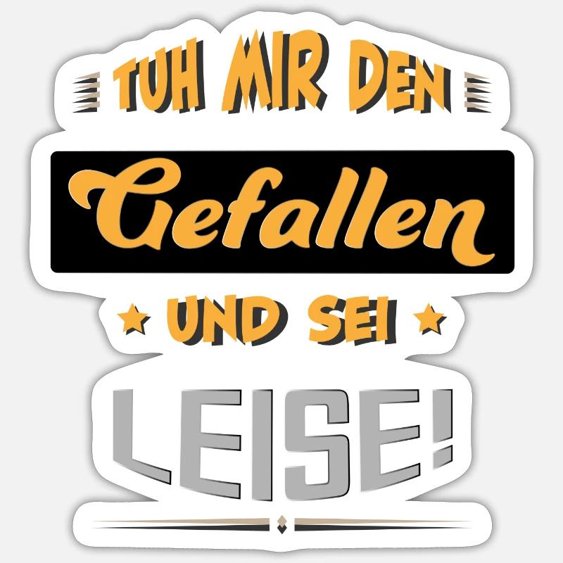 Leise sein Ruhe Sticker Größe S (10 x 10 cm)