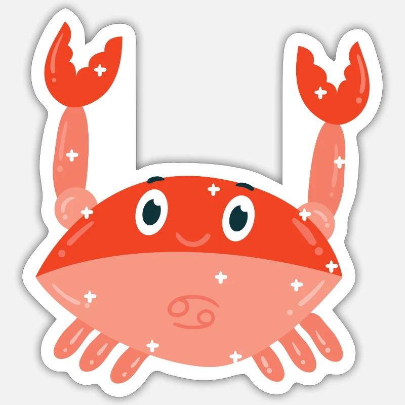 Segno zodiacale del cancro Sticker formato S (10 x 10 cm)