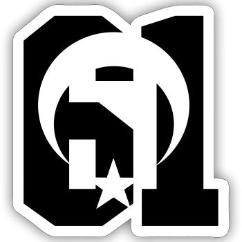 Trabzon 61 Türkei Flagge - Sticker Größe S (10 x 10 cm) - Mattweiß - Vorne