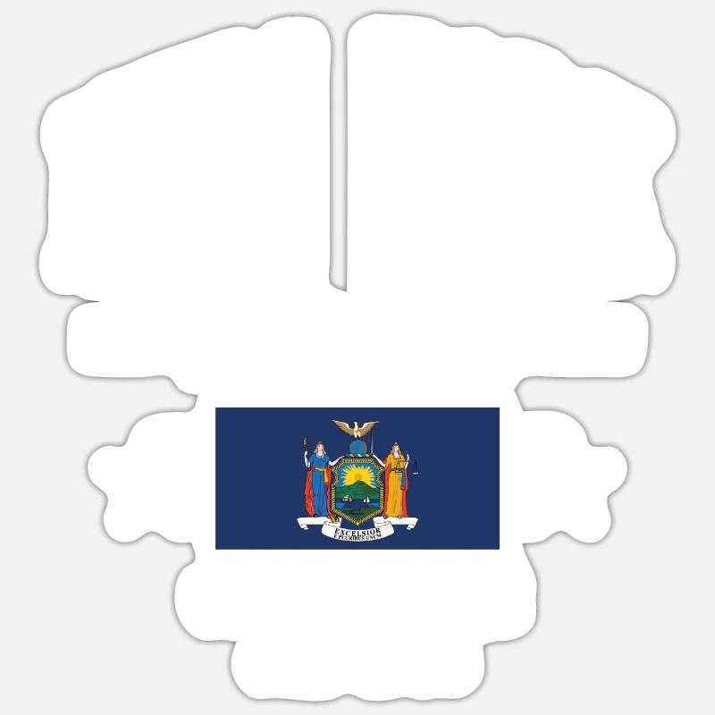 New York - Sticker size S (10 x 10 cm) - white matte