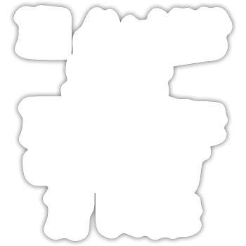 citation citation motivation inspiration impossible - Sticker taille S (10 x 10 cm) - blanc mat - Devant