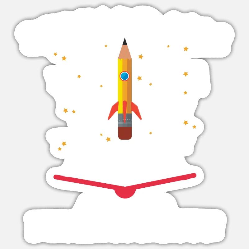 Schulkind 2022 Rakete Einschulung 1. Klasse Kind - Sticker Größe S (10 x 10 cm) - Mattweiß