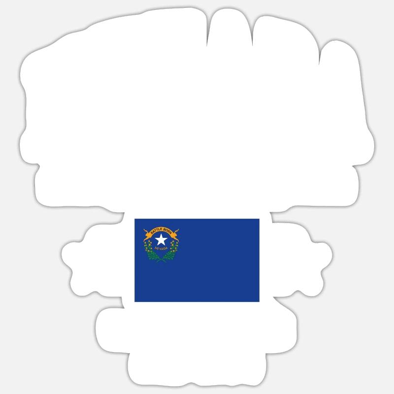 Nevada - Sticker taille S (10 x 10 cm) - blanc mat