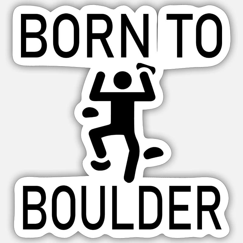 Escalade de bloc Sticker taille S (10 x 10 cm)