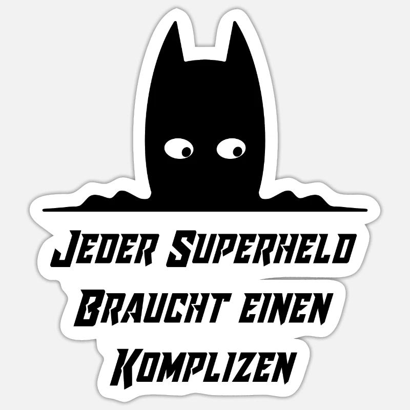Superheld Partner Sticker Größe S (10 x 10 cm)