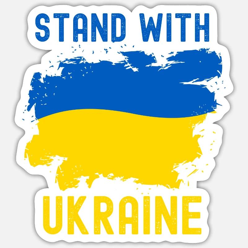 Ucraina Sticker formato S (10 x 10 cm)
