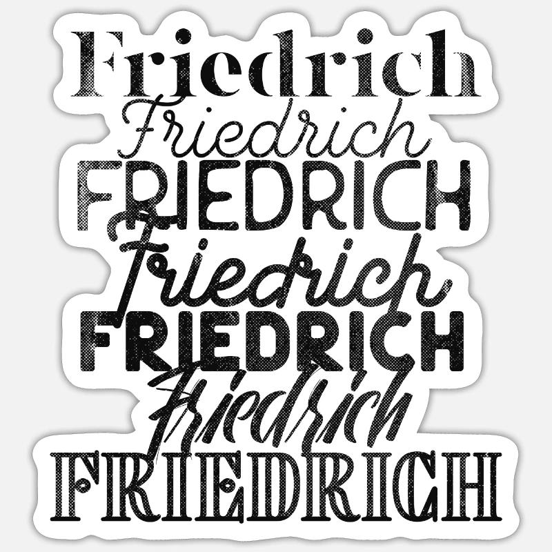 Kevin - Sticker taille S (10 x 10 cm) - blanc mat