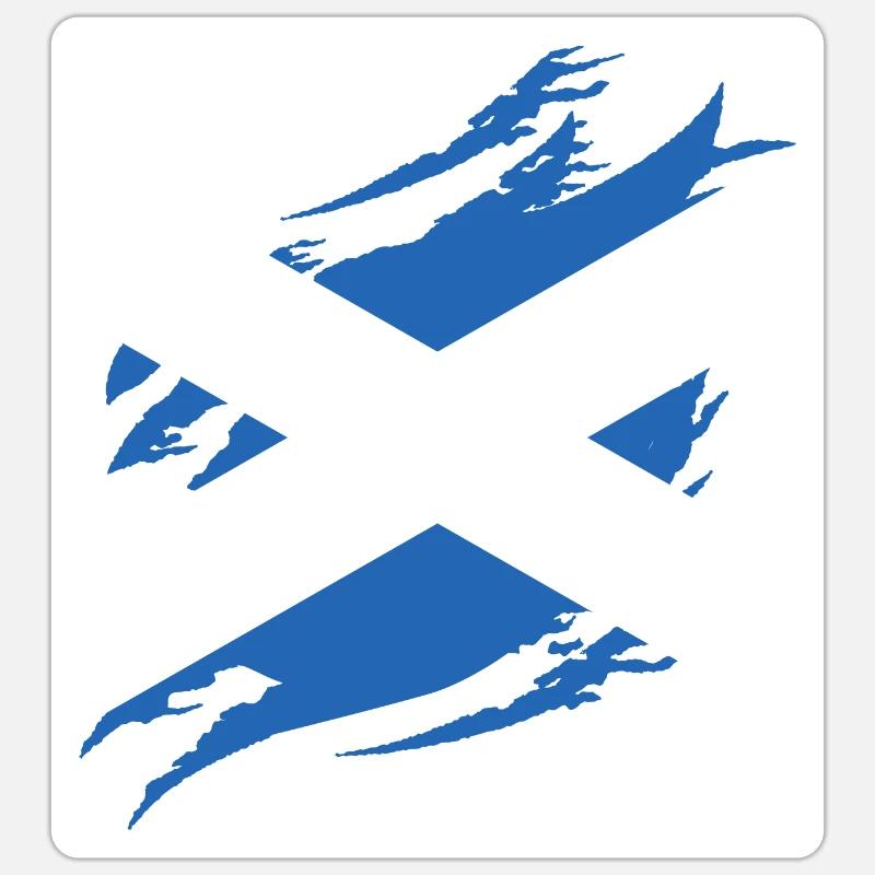 Drapeau écossais Drapeau écossais Alba GB Royaume-Uni Sticker taille S (10 x 10 cm)