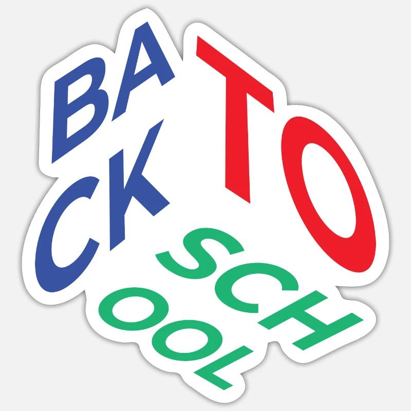 Back to School - Sticker Größe S (10 x 10 cm) - Mattweiß