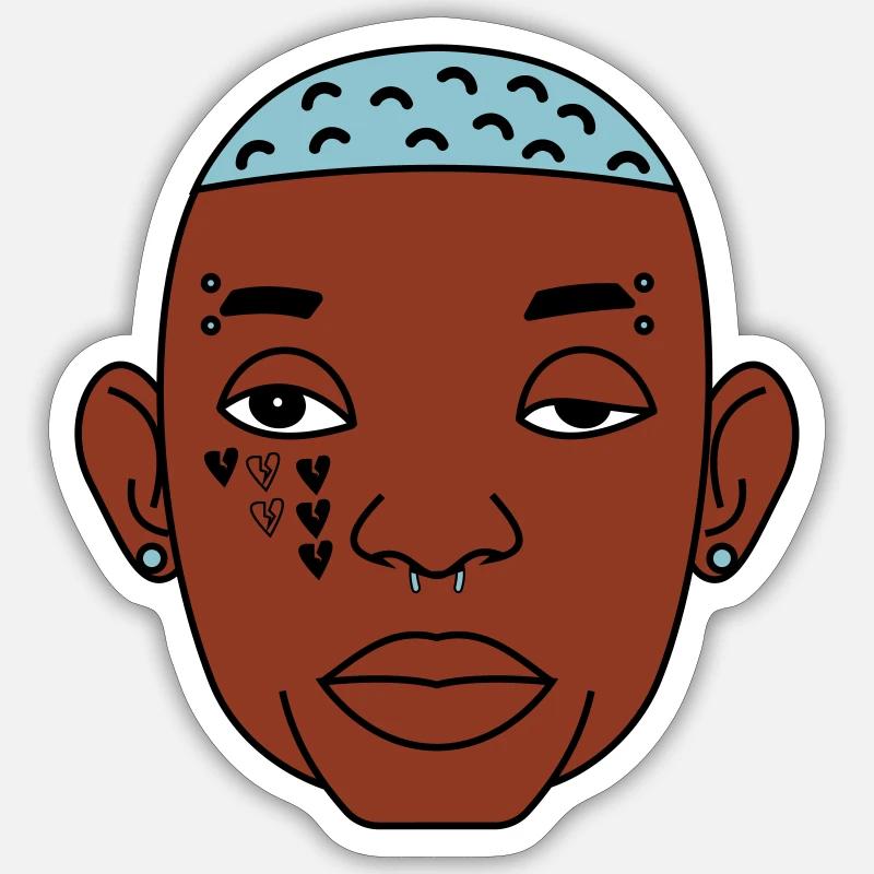 nice cool - Sticker size S (10 x 10 cm) - white matte